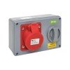 ps-1415-16-380 EKF - Розетка с блокировкой и выключателем 1415 3Р+РЕ+N 16А 380В IP44