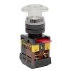 pbn-aela-1w-220 EKF - Кнопка AELA-22 белая с подсветкой NO+NC 220В Грибок PROxima
