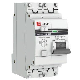 Дифференциальный автомат АД-32 (селективный) 1P+N 63А/100мА PROxima
