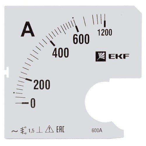 s-a961-600 EKF - Шкала сменная для A961 600/5А-1,5 PROxima