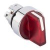 XB4BD2L-R EKF - Исполнительный механизм переключателя ХB4 красный на 2 положения возвратный без фиксации, с подсветкой с короткой ручкой PROxima