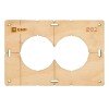 sh-d82-2 EKF - Шаблон для подрозетников c 2 отв. диам. 82 мм Expert