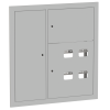 mb29-v-4z-ral9003 EKF - Щит этажный 4 кв. RAL9003 со слаботочным отсеком слева (1000х950х150) PROxima