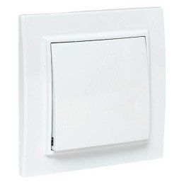 Минск Выключатель 1-клавишный СП,10А, белый Basic
