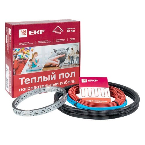 nk-600 EKF - Теплый пол (нагревательный кабель) 600Вт 43 м 4,0 м2
