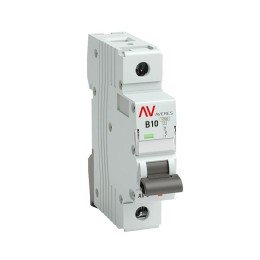 Выключатель автоматический AV-10 1P 10A (B) 10kA AVERES
