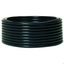 Труба гладкая ПНД жесткая d40 мм (100 м) черная-Plast