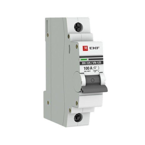 SL125-1-100-pro EKF - Выключатель нагрузки 1P 100А ВН-125 PROxima