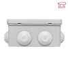 plc-kmr-030-014-r EKF - Коробка распределительная КМР-030-014 с крышкой (100х100х50), 10 мембр. вводов IP55 розн. стикер