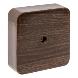 Коробка разветвительная KMP-030-030 (75х75х26) тёмное дерево PROxima