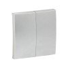 ESV10-L-027-30 EKF - Валенсия лицевая панель выключателя 2-кл. проходного 10А сталь PROxima
