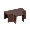 tchd-16-16x4 EKF - Угол T-образный (16х16) (4 шт) темное дерево-Plast