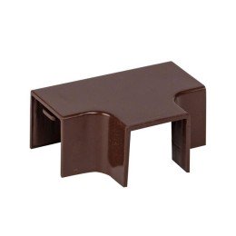Угол T-образный (16х16) (4 шт) темное дерево-Plast 