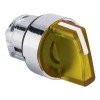 XB4BD2L-Y EKF - Исполнительный механизм переключателя ХB4 желтый на 2 положения возвратный без фиксации, с подсветкой с короткой ручкой PROxima