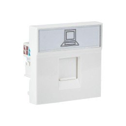 Розетка RJ45 кат. 5e, 2 модуля
