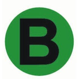 Наклейка "B" d=20мм PROxima
