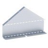 zkdsk50500-HDZ EKF - Заглушка крышки двускатной на лоток 50х500 мм (1 мм) HDZ
