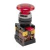 pbn-aela-1r-220 EKF - Кнопка AELA-22 красная с подсветкой NO+NC 220В Грибок PROxima