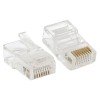 TRC-PLUG-5EUTP-50 EKF - Коннектор RJ-45 TERACOM неэкранированный 8P8C Cat.5E универсальный (упак.50шт)