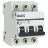mcb4729-3-16-B EKF - Автоматический выключатель 3P 16А (B) 4,5кА ВА 47-29 Basic