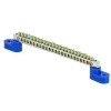 sn1-63-24-2 EKF - Шина "0" N (6x9мм) 24 отв. цинк 2 синих угловых изолятора PROxima