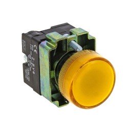 Лампа сигнальная BV65 желтая 24В