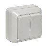 ENV10-023-10 EKF - Рим Выключатель 2-клавишный 10А белый