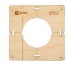 sh-d82-1 EKF - Шаблон для подрозетников c 1 отв. диам. 82 мм Expert