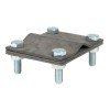 lp-57080-cu EKF - Зажим заземлитель 20 - полоса 50 (пластина 70*80мм) Cu PROxima