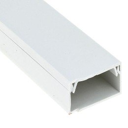 Канал кабельный (80х60) (8 м) белый-Plast
