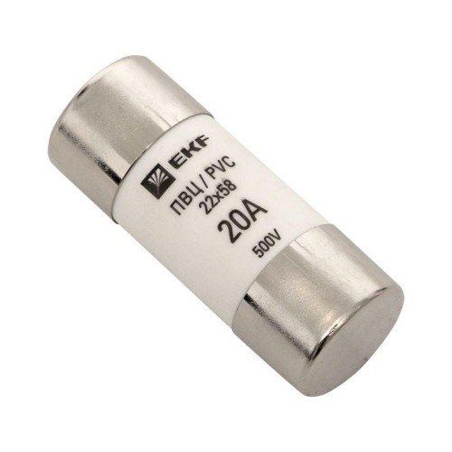 pvc-22x58-20 EKF - Плавкая вставка цилиндрическая ПВЦ (22х58) 20А 