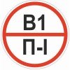 pn-b1-p-l EKF - Знак "Категории помещения по взрывопожарной и пожарной опасности В1 П-I" 200х200 мм, пластик ГОСТ Р 12.4.026-2015