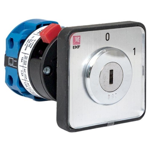 pk-1-112-10 EKF - Переключатель кулачковый ПК-1-112 10А 2P «0-1» с ключом PROxima
