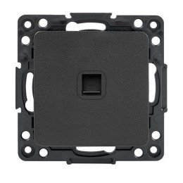 Стокгольм Механизм Розетки RJ-45 1-местной черный PROxima
