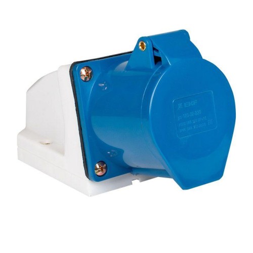 ps-123-32-220 EKF - Розетка стационарная наружная 123 2Р+РЕ 32А 220В IP44 PROxima