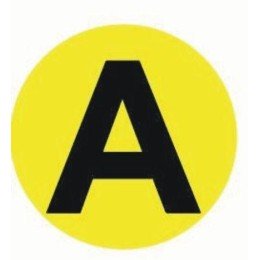 Наклейка "A" d=20mm. PROxima

