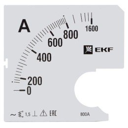 Шкала сменная для A961 800/5А-1,5 PROxima