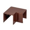 abd-25-25x4 EKF - Поворот 90 гр. (25х25) (4 шт) темное дерево-Plast 
