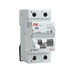 Дифференциальный автомат DVA-6 1P+N 16А (C) 300мА (A) 6кА AVERES