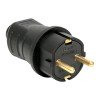 RPS-011-16-230-44 EKF - Вилка прямая каучуковая 230В, 2P+PE, 16A, IP44 Марс