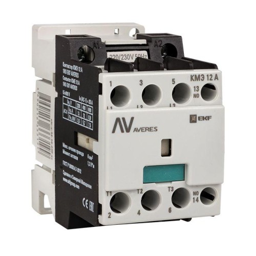 ctr-s-12-10-400-av EKF - Контактор КМЭ 12А 1NO 400В АС AVERES
