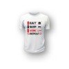 78966 EKF - Футболка белая EAT, SLEEP, WORK L
