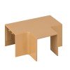 tchl-25-25x4 EKF - Угол T-образный (25х25) (4 шт) светлое дерево-Plast