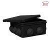 plc-kmr-030-014-b EKF - Коробка распределительная КМР-030-014 с крышкой (100х100х50), 10 мембр. вводов чёрная IP55 розн. стикер
