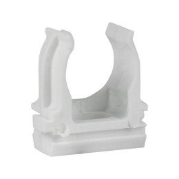 Крепеж-клипса d25 мм (10 шт) белая-Plast
