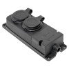 RPS-018-16-230-44-r EKF - Роз. (колодка) двухмест. с защит. крышками каучуковая 230В 2P+PE 16A IP44 PRO