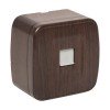 EGK01-035-40 EKF - Розетка RJ-45 1-местная ОП Минск, 1А, 120В, тёмное дерево