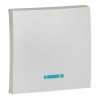 ESV10-L-121-30 EKF - Валенсия лицевая панель выключателя 1-кл. с индикатором 10А сталь PROxima