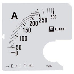 Шкала сменная для A961 250/5А-1,5 PROxima
