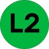 an-2-15-1 EKF - Наклейка "L2" d=20мм PROxima